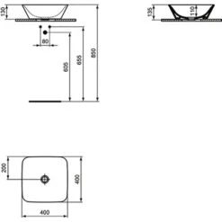 Ideal Standard Schale Connect Air 40x40 Cm Ohne Hahnloch Ohne Überlauf Weiß 17 Ideal Standard Schale Connect Air 40x40 Cm Ohne Hahnloch Ohne Überlauf Weiß -Günstiges AquaForma Geschäft 188538 3049 9