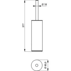 Ideal Standard WC-Bürstengarnitur Connect Chrom -Günstiges AquaForma Geschäft 189177 3049 4