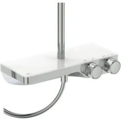 Ideal Standard Duschsystem Ceratherm S200 Mit Ablage Und Runder Handbrause Chrom -Günstiges AquaForma Geschäft 4015413350815 3049 S 04