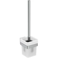 Ideal Standard Bürstengarnitur IOM Cube Behälter Aus Glas Chrom