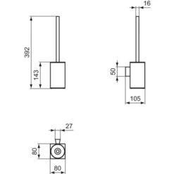 Ideal Standard Bürstengarnitur IOM Cube Behälter Aus Metall Chrom 7 Ideal Standard Bürstengarnitur IOM Cube Behälter Aus Metall Chrom -Günstiges AquaForma Geschäft 5017830548669 3049 VM 04