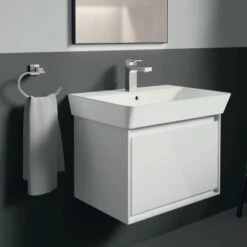 Ideal Standard Handtuchring IOM Cube Chrom -Günstiges AquaForma Geschäft 5017830548737 3049 AB 03