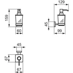 Ideal Standard Lotionspender IOM Cube Aus Satiniertem Glas/ Chrom 7 Ideal Standard Lotionspender IOM Cube Aus Satiniertem Glas/ Chrom -Günstiges AquaForma Geschäft 5017830548782 3049 VM 04
