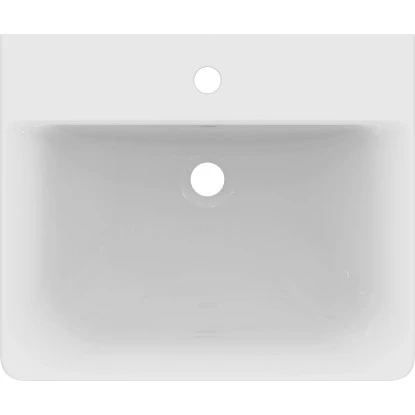 Ideal Standard Waschtisch Connect Cube 55 X 46 Cm 1 Hahnloch Mit Überlauf Weiß 2 Ideal Standard Waschtisch Connect Cube 55 X 46 Cm 1 Hahnloch Mit Überlauf Weiß – Bild 2