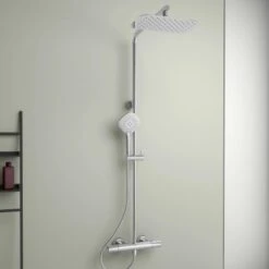 Ideal Standard Duschsystem Flex Mit Brausethermostat Ceratherm T100 Chrom -Günstiges AquaForma Geschäft 606099 3049 4