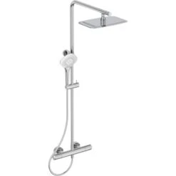 Ideal Standard Duschsystem Flex Mit Brausethermostat Ceratherm T100 Chrom -Günstiges AquaForma Geschäft 606099 4650 1