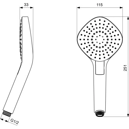 Ideal Standard 3-Funktionshandbrause Idealrain Evo Diamond 115 Cm Chrom 6 Ideal Standard 3-Funktionshandbrause Idealrain Evo Diamond 115 Cm Chrom – Bild 6