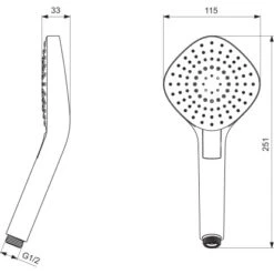 Ideal Standard 3-Funktionshandbrause Idealrain Evo Diamond 115 Cm Chrom 15 Ideal Standard 3-Funktionshandbrause Idealrain Evo Diamond 115 Cm Chrom -Günstiges AquaForma Geschäft 606153 4650 3