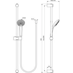 Ideal Standard Armaturenpaket Ceraflex Inkl. Brausethermostat Chrom -Günstiges AquaForma Geschäft 611281 3049 13