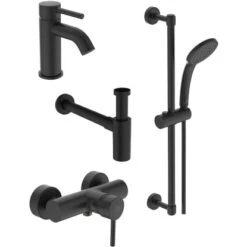 Ideal Standard Armaturen-Bundle 02 Aufputz Ceraline Silk Black