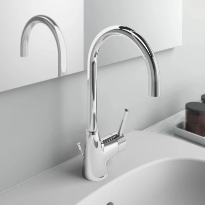 Ideal Standard Waschtischarmatur Ceraline Mit Hohem Auslauf Chrom 5 Ideal Standard Waschtischarmatur Ceraline Mit Hohem Auslauf Chrom – Bild 5