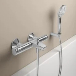 Ideal Standard Badethermostat Ceratherm T25 Aufputz Chrom 7 Ideal Standard Badethermostat Ceratherm T25 Aufputz Chrom -Günstiges AquaForma Geschäft 611682 3049 3