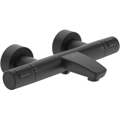 Ideal Standard Badethermostat Ceratherm T25 Aufputz Silk Black 1 Ideal Standard Badethermostat Ceratherm T25 Aufputz Silk Black