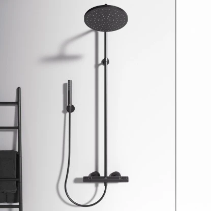 Ideal Standard Duschsystem Ceratherm T25 Kopfbrause 30 Cm Silk Black 6 Ideal Standard Duschsystem Ceratherm T25 Kopfbrause 30 Cm Silk Black – Bild 6