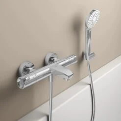 Ideal Standard Badethermostat Aufputz Ceratherm T50 Mit Handbrauseset Chrom 6 Ideal Standard Badethermostat Aufputz Ceratherm T50 Mit Handbrauseset Chrom -Günstiges AquaForma Geschäft 611781 3049 3