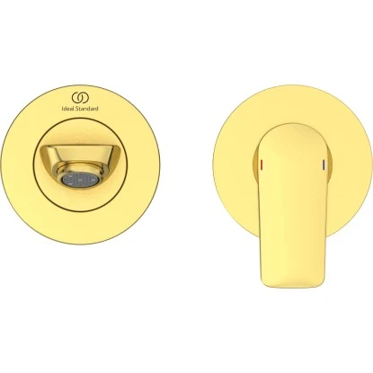 Ideal Standard Wand-Waschtischarmatur Connect Air Ausladung 22,5 Cm Brushed Gold 2 Ideal Standard Wand-Waschtischarmatur Connect Air Ausladung 22,5 Cm Brushed Gold – Bild 2