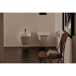 Ideal Standard Wand-Bidet I.life S Mit Überlauf + 1 Hahnloch Weiß -Günstiges AquaForma Geschäft 8014140491743 3049 AB 05