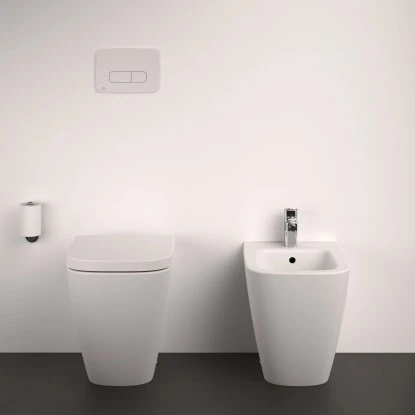 Ideal Standard Stand-Bidet I.life S Mit Überlauf + 1 Hahnloch Weiß 6 Ideal Standard Stand-Bidet I.life S Mit Überlauf + 1 Hahnloch Weiß – Bild 6