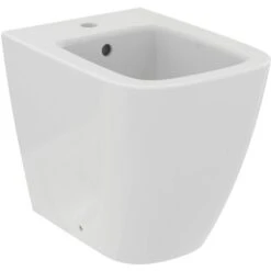 Ideal Standard Stand-Bidet I.life S Mit Überlauf + 1 Hahnloch Weiß