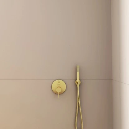 Ideal Standard Brausehalter Idealrain Atelier Gold Rund Für HB + Schlauch 4 Ideal Standard Brausehalter Idealrain Atelier Gold Rund Für HB + Schlauch – Bild 4