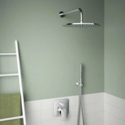 Ideal Standard Brausehalter Idealrain Atelier Chrom Rund Für HB + Schlauch -Günstiges AquaForma Geschäft 887443 3049 14