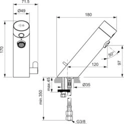Ideal Standard Waschtischarmatur Sensorflow Mit Mischung Batterie Silk Black 5 Ideal Standard Waschtischarmatur Sensorflow Mit Mischung Batterie Silk Black -Günstiges AquaForma Geschäft 9792763 3049 3