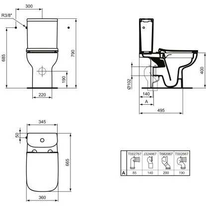 Ideal Standard WC-Paket I.life A Ohne Spülrand, Mit WC-Sitz Weiß 8 Ideal Standard WC-Paket I.life A Ohne Spülrand, Mit WC-Sitz Weiß – Bild 8