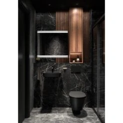 Ideal Standard Handwaschbecken Connect Air 40 Cm 1 Hahnloch Mit Überlauf Schwarz -Günstiges AquaForma Geschäft 9803289 3049 6