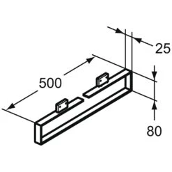 Ideal Standard Adapto Handtuchhalter "Cubo" 47,5 Cm