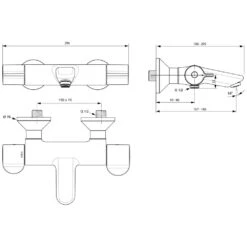Ideal Standard CeraPlus 2 Wannenthermostat AP Mit Desinfektion Und Entkopplung