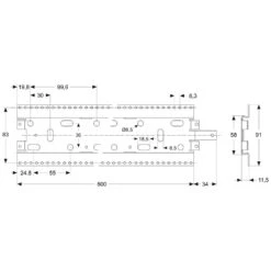 Ideal Standard Archimodule Montageschiene 60 Cm
