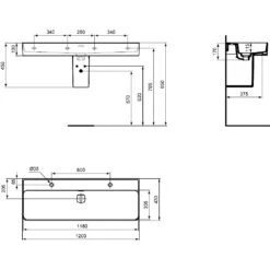 Ideal Standard Strada II Waschtisch 120 Cm Mit 2 Hahnlöcher