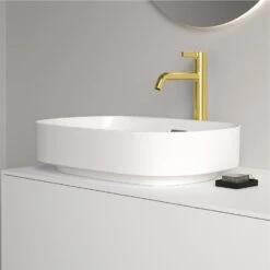 Ideal Standard Linda-X Aufsatzwaschtisch 55 Cm, Ohne Hahnloch, Mit Überlauf -Günstiges AquaForma Geschäft ideal standard atelier collections linda x 9579959