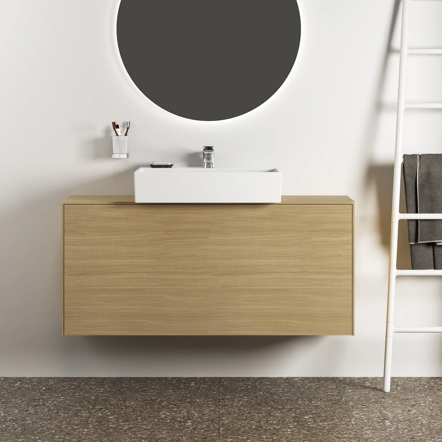 Ideal Standard Conca Mundglas Eckig 3 Ideal Standard Conca Mundglas Eckig – Bild 3