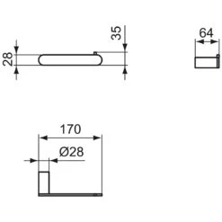 Ideal Standard Conca Papierrollenhalter Rund -Günstiges AquaForma Geschäft ideal standard bad accessoires conca papierrollenhalter 6993579