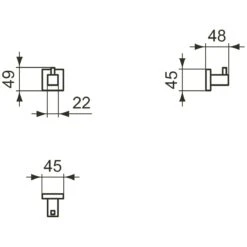 Ideal Standard IOM Square Handtuchhaken