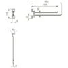Ideal Standard IOM Square Doppelte Handtuchstange 45,5 Cm