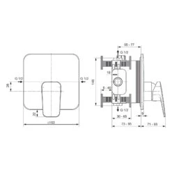 Ideal Standard Ceraplan Einhebel-Brausearmatur Unterputz -Günstiges AquaForma Geschäft ideal standard badarmaturen ceraplan dusche wanne 5983570