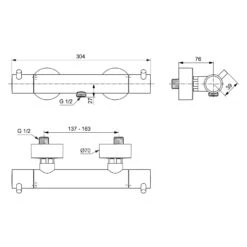 Ideal Standard Ceratherm T125 Brausethermostat Aufputz Pin-Griffe 7 Ideal Standard Ceratherm T125 Brausethermostat Aufputz Pin-Griffe -Günstiges AquaForma Geschäft ideal standard badarmaturen ceratherm dusche t125 12499849