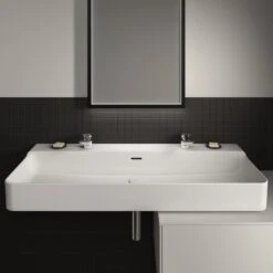 Ideal Standard Conca Waschtisch 120 Cm, 2 Hahnlöcher, Mit Überlauf -Günstiges AquaForma Geschäft ideal standard badkeramik conca waschtische 120 6992223