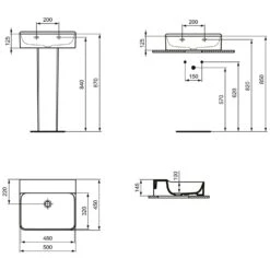 Ideal Standard Conca Waschtisch 50 Cm, Ohne Hahnloch, Ohne Überlauf 10 Ideal Standard Conca Waschtisch 50 Cm, Ohne Hahnloch, Ohne Überlauf -Günstiges AquaForma Geschäft ideal standard badkeramik conca waschtische 50 6988200