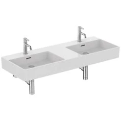 Ideal Standard Extra Doppel-Waschtisch 120 Cm, Je 1 Hahnloch, Mit Überlauf 10 Ideal Standard Extra Doppel-Waschtisch 120 Cm, Je 1 Hahnloch, Mit Überlauf -Günstiges AquaForma Geschäft ideal standard badkeramik extra doppel waschtisch 6913635