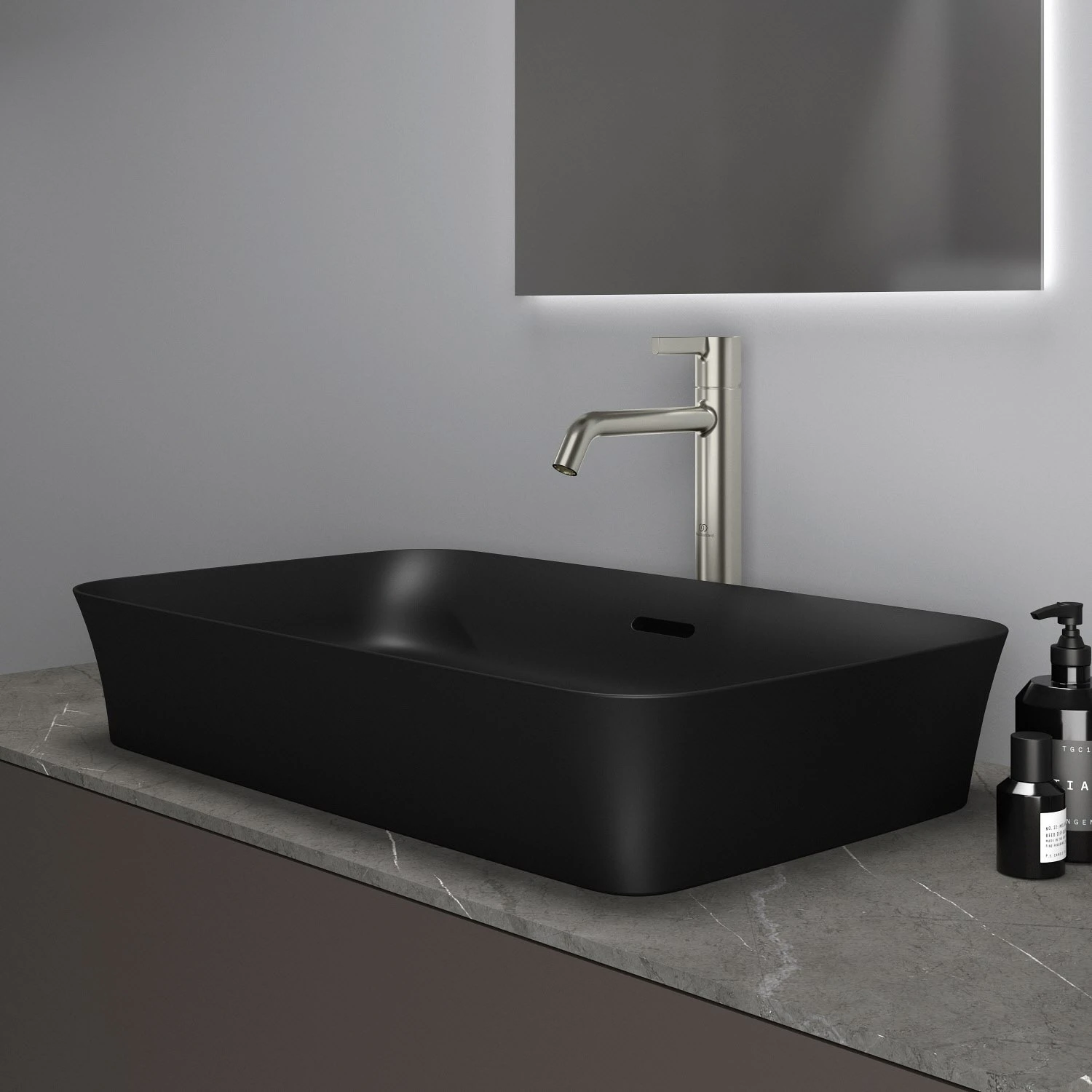 Ideal Standard Ipalyss Aufsatzschale Eckig Mit Überlauf, Ohne Hahnloch 65 X 40 Cm 5 Ideal Standard Ipalyss Aufsatzschale Eckig Mit Überlauf, Ohne Hahnloch 65 X 40 Cm – Bild 5