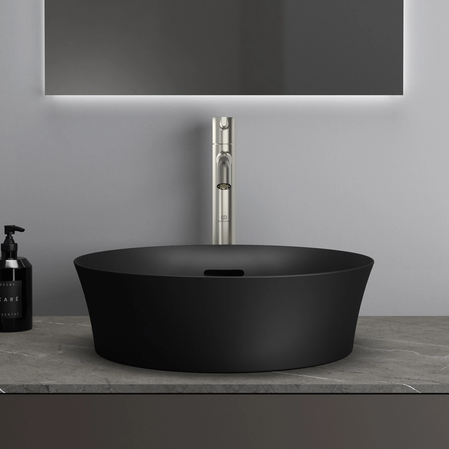 Ideal Standard Ipalyss Aufsatzschale Rund Mit Überlauf, Ohne Hahnloch 40 X 40 Cm 6 Ideal Standard Ipalyss Aufsatzschale Rund Mit Überlauf, Ohne Hahnloch 40 X 40 Cm – Bild 6