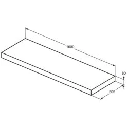Ideal Standard Conca Konsole 160 Cm -Günstiges AquaForma Geschäft ideal standard badmoebel conca konsolen 160 7007151