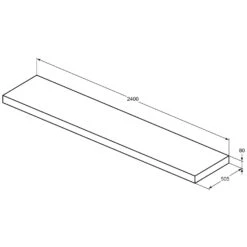 Ideal Standard Conca Konsole 240 Cm -Günstiges AquaForma Geschäft ideal standard badmoebel conca konsolen 240 7007178