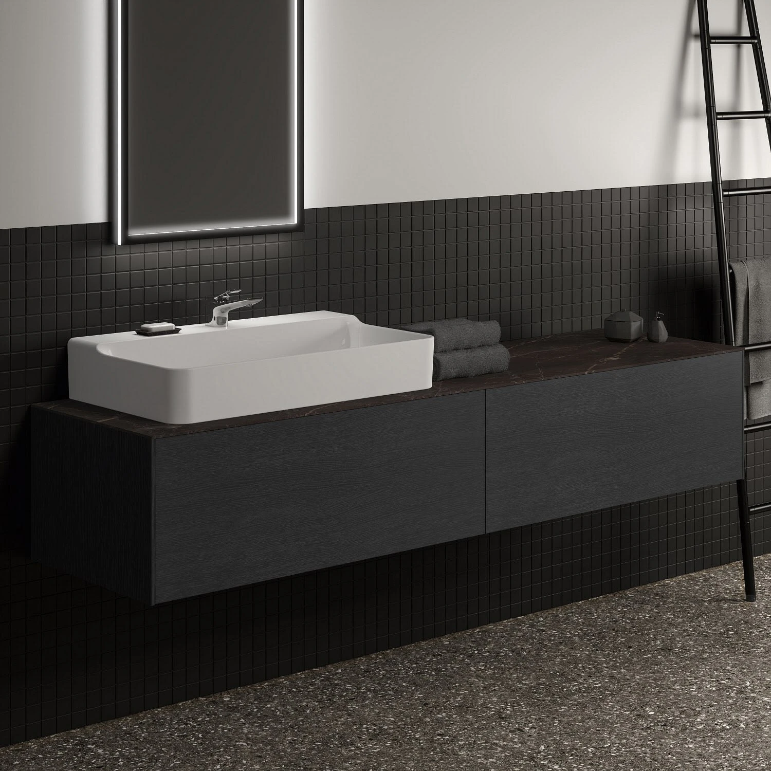 Ideal Standard Conca Keramikkonsole 200 X 50,5 Cm 2 Ideal Standard Conca Keramikkonsole 200 X 50,5 Cm – Bild 2