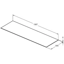 Ideal Standard Conca Keramikkonsole 160 X 50,5 Cm -Günstiges AquaForma Geschäft ideal standard badmoebel conca konsolen keramikkonsole 7007172