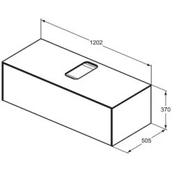 Ideal Standard Conca WTU 120 X 50,5 Cm, Mit Ausschnitt, 1 Auszug -Günstiges AquaForma Geschäft ideal standard badmoebel conca waschtisch unterschraenke 7022835