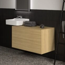 Ideal Standard Conca WTU 100 X 50,5 Cm, Ohne Ausschnitt, 2 Auszüge -Günstiges AquaForma Geschäft ideal standard badmoebel conca waschtisch unterschraenke 7038567